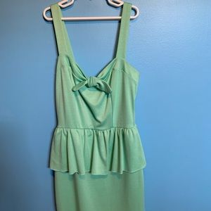 Charlotte Russe Mint Green Peplum Dress